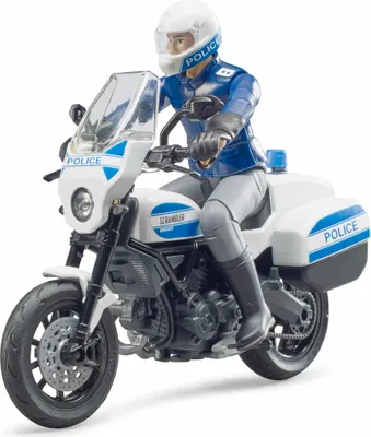 Immagine prodotto di Bruder 62731 - bworld Scrambler Ducati, moto della polizia, 1:16