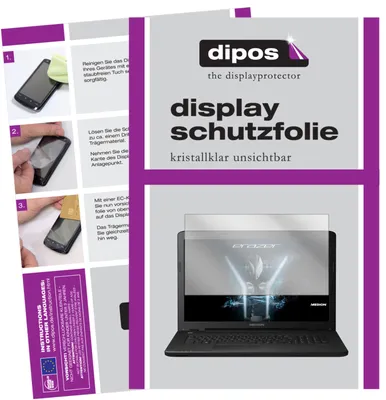 Produktbild von 2x Schutzfolie für Medion Erazer P6689 klar Displayschutzfolie Display Schutz