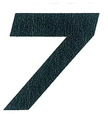 Immagine prodotto di Adesivo Numero 7, nero