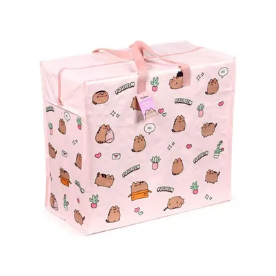 Produktbild von Aufbewahrungstasche Pusheen the Cat XXL Tasche Allzwecktasche ca. 55x48x28cm Katze Pflanzen