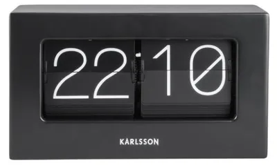 Image de Horloge de table design Karlsson 5620BK 21cm