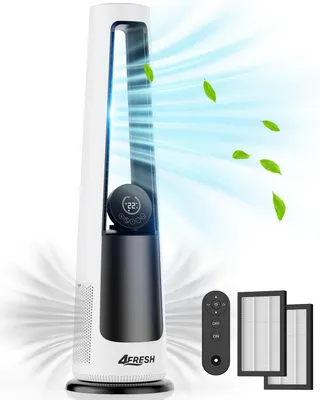 Obrázek produktu pro Stojanový ventilátor 4Fresh s filtrem HEPA H13, 12 rychlostí, 12hodinový časovač, 40 W – bílý