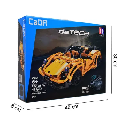 Obrázek produktu pro Cada Blocks Porsche RC auto na dálkové ovládání 421 prvků