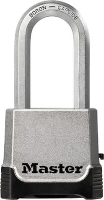 Produktbild von Vorhängeschloss, Hohe Sicherheit, Master Lock M176EURDLH, Zink, XL Bügel, Außenbereich