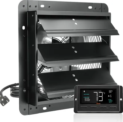 Immagine prodotto di Ventilatore dell'aria di scarico Ventilatore a parete 305 mm Telecomando Ventilatore a parete EC 904 CFM