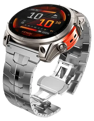 Image de Solidchoice - Bracelet en titane pour montres Garmin Fenix