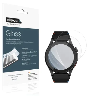Image de 2x Protection ecrán pour Zenwatch Zenara mat Verre souple Film Protecteur 9H dipos