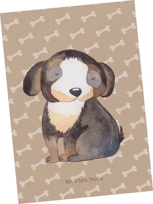 Produktbild von Mr. & Mrs. Panda Postkarte Hund Entspannen - Hundeglück - Geschenk, Liebe, Fotokarte, Postkarten, Sprüche, Ansichtskarte, Ansichtskarten, Entspannt, Schwarzer, Grußkarte