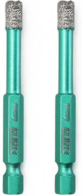 Produktbild von Diamantbohrer Fliesenbohrer 6mm 2 Stück Sechskantschaft für Granit Marmor Fliesen