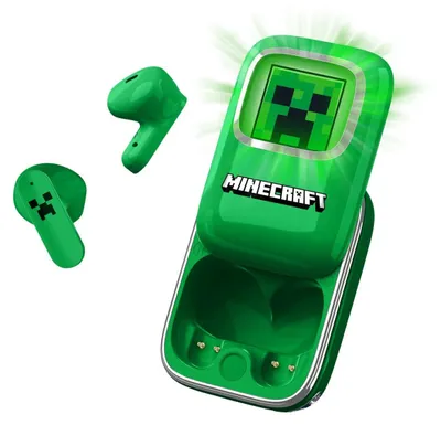 Produktbild von Minecraft Slide TWS-Ohrhörer mit Ladehülle Mikrofon enthält Rechargeable Battery