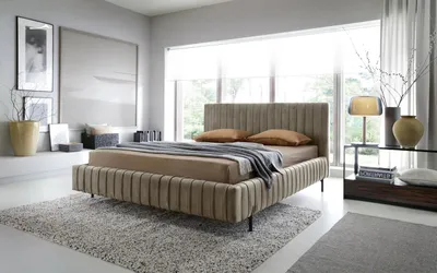 Obrázek produktu pro Čalouněná postel 180x200 ELENTORIA - béžová