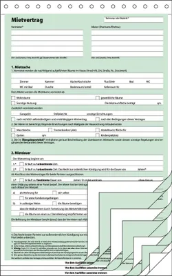 Immagine prodotto di sigel Vordruck "Mietvertrag", SD, A4, 4 x 2 Blatt - für den Markt: D - 25 Stück (MV480)