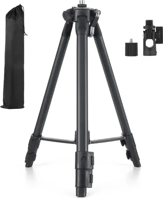 Obrázek produktu pro stativový stojan o délce 1,2 m, 3 výškově nastavitelné prodlužovací tyče, vhodný pro laserovou vodováhu s rozhraním 5/8'', dodává se s adaptérem z 5/8 na 1/4