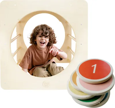 Zdjęcie produktu dla Zestaw Montessori - kostka Montessori i kamienie równoważące 6 szt