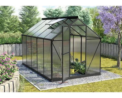 Produktbild von Vitavia Gewächshaus "Triton 6200" inkl. Stahlfundament schwarz 6,2 m² 4 mm HKP