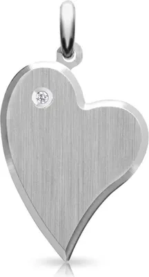 Produktbild von Silber Herzanhänger mit Diamant ca. 0,01 ct. SI