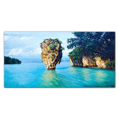Produktbild von Coloray Bild aus Leinwand 120x60 Leinwand Dekoration - Seehimmel Natur