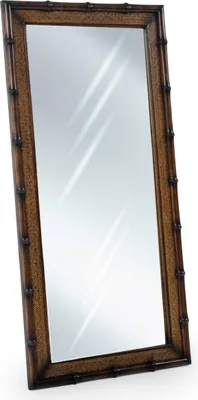 Produktbild von Casa Padrino Luxus Vintage Stil Wandspiegel Braun / Naturfarben 74 x 8 x H. 184 cm - Rechteckiger Massivholz Spiegel - Vintage Stil Möbel - Luxus Möbel