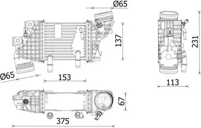 Immagine prodotto di Intercooler Vw Crafter 2,0Tdi Man Tge