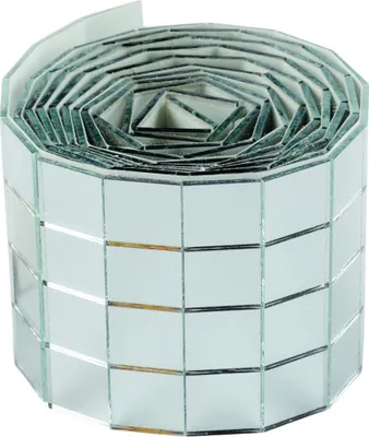 Produktbild von Folia Mosaiksteine MIRROR TILE ROLLS M silber