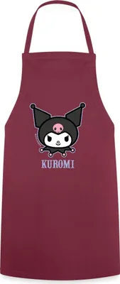 Produktbild von Spreadshirt Kuromi Portrait Kochschürze, One size, Bordeaux