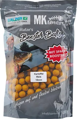 Produktbild von Balzer Matze Koch Booster Balls Boilies 15mm 1kg Kartoffel/Mais