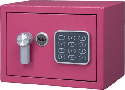Produktbild von Yale Elektronischer Tresor mini, YSV/170/DB2/P, mit Code & Schlüssel, Rosa