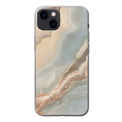 Produktbild von MuchoWow® Handyhülle Schutzhülle Hülle für iPhone 13 Luxus - Mineralien - Natursteine Silikon Softcase Handy Hülle - Karteninhaber