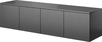 Produktbild von Graphit, Anthrazit wandmontierter RTV-Schrank, 150x38x37, TV-Schrank, modern matt