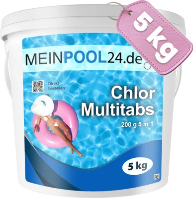 Produktbild von 5 kg Multitabs 200G 5In1 Chlortabletten Multifunktion Tabs Chlor für Pool