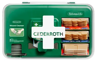 Produktbild von Cederroth Wound Care Dispenser, Pflasterspender 20,3 cm x 30,6 cm x 15,5 cm grün