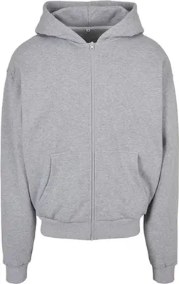 Produktbild von Build Your Brand BY192 | Ultra Heavy Zip Hoody XS bis 5XL - Farbe: Heather Grey - Größe: M