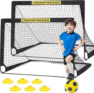 Produktbild von Famanu Fußballtor für Kinder und Erwachsene - Tragbar und einfach aufzubauen