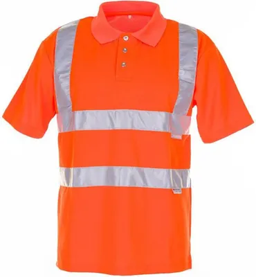 Produktbild von Größe S Herren Planam Warnschutz Poloshirt Uni uni-orange Modell 2091