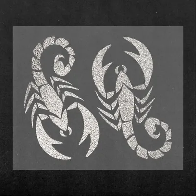 Produktbild von Sticker Aufkleber Skorpion Silber 14 x 16 cm