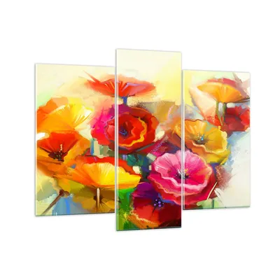 Produktbild von Bilder auf glas - Blumen Frühling Flora Garten - 130x100cm - Glasbilder - Wandbilder - Kunstdruck - zum Aufhängen bereit - Wanddekoration aus Glas - Glas Bilder - Wandbild auf Glas - GCB130x100-2877