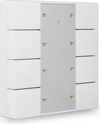 Immagine prodotto di MDT KNX Pulsante Plus 55 8 volte bianco puro opaco – Dispositivo di comando, 1 pz.