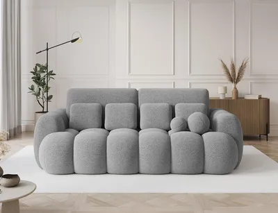 Produktbild von Schlafsofa COTONN – Sofa mit Schlaffunktion, Bettkasten und Kissen, 256 × 119 cm