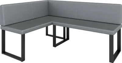 Produktbild von Eckbank AKIKO METAL Corner Bench 142x196 links - Eckbankgruppe f r Ihrem Esszimmer, K che modern, Sitzecke, Essecke. Perfekt f r K che, B ro und Rezeption. Solide und starke Verarbeitung. Easy Care