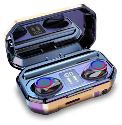 Immagine prodotto di Cuffie wireless TWS M12, Bluetooth 5.0, torcia integrata, power bank da 2000 mAh
