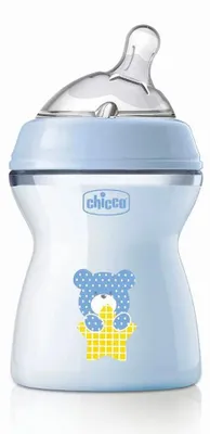 Produktbild von Chicco Naturalfeeling Babyflasche Mit Mittlerem Durchfluss 250ml Durchsichtig  Kinder Durchsichtig One Size