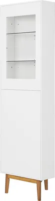 Produktbild von home24 Eckvitrine - Weiß / Eiche