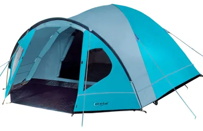 Produktbild von Campingzelt Kuppelzelt Igluzelt - Mit Vorzelt - Für 3 bis 4 Personen - Wassersäule 4.000 mm - 210 x 240 x 130 cm