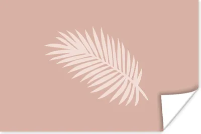 Produktbild von MuchoWow® Poster Sommer - Blatt - Pastell 120x80 cm - Bilder