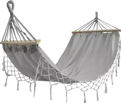 Obrázek produktu pro Šedá houpací síť ZEPIRA 100 x 200 cm + taška