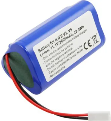 Obrázek produktu pro Avizar, Baterie ILIFE V3/V5 Robotický vysavač 11,1 V 2600 mAh Li-Polymer, modrá