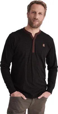 Produktbild von HERO by John Medoox HANO WORKWEAR Herren Longsleeve Henley-Shirt Regular Fit XXL red mel.