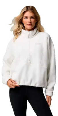 Image de Columbia Timber Meadow™ Manteau polaire à demi-fermeture éclair, blanc, taille S, pour femme