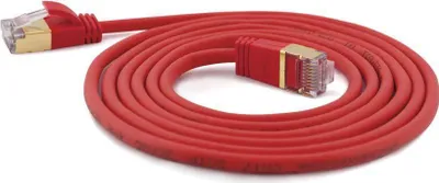 Obrázek produktu pro Wantec 7159 Wantec Patchkabel SSTP CAT7 Ste. CAT6a d=4mm 1,00m rot