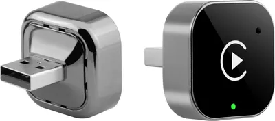 Produktbild von AIORBER 2in1 Wireless CarPlay & Android Auto Adapter, kabelgebunden zu kabellos, Plug & Play, Auto-Reconnect, 2.4/5G WLAN, BT 5.0, Schwarz Mini